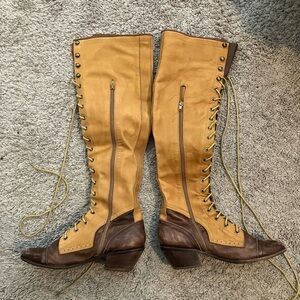 Free People Jeffrey Campbell Joe two tone boots sz 9
